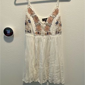 Lulus White Dress with Florals